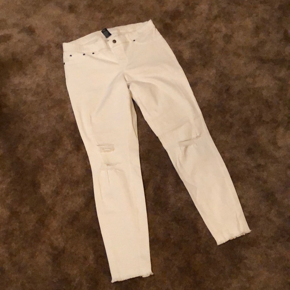 Hue White Jeggings